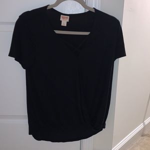 Black Flowy Top